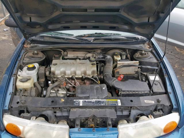 1G8ZF52851Z303661 - 2001 SATURN SL BLUE photo 7