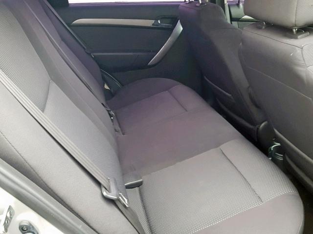 KL1TD56E69B642894 - 2009 CHEVROLET AVEO LS SILVER photo 6