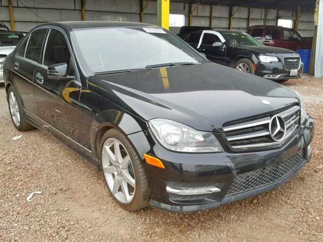 WDDGF4HB2DR254715 - 2013 MERCEDES-BENZ C 250 BLACK photo 1