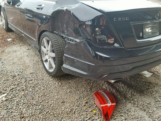 WDDGF4HB2DR254715 - 2013 MERCEDES-BENZ C 250 BLACK photo 9