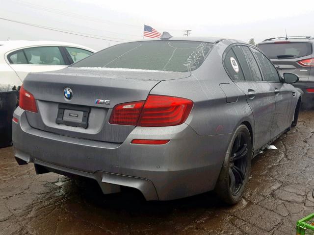 WBSFV9C58ED593574 - 2014 BMW M5 GRAY photo 4