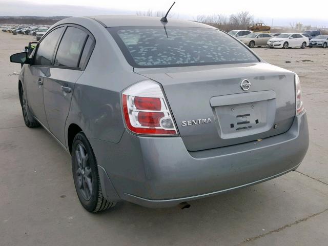 3N1AB61E78L758768 - 2008 NISSAN SENTRA 2.0 GRAY photo 3