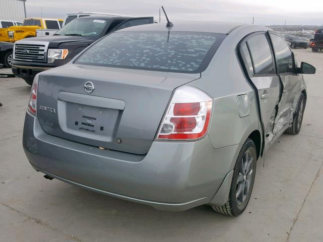 3N1AB61E78L758768 - 2008 NISSAN SENTRA 2.0 GRAY photo 4