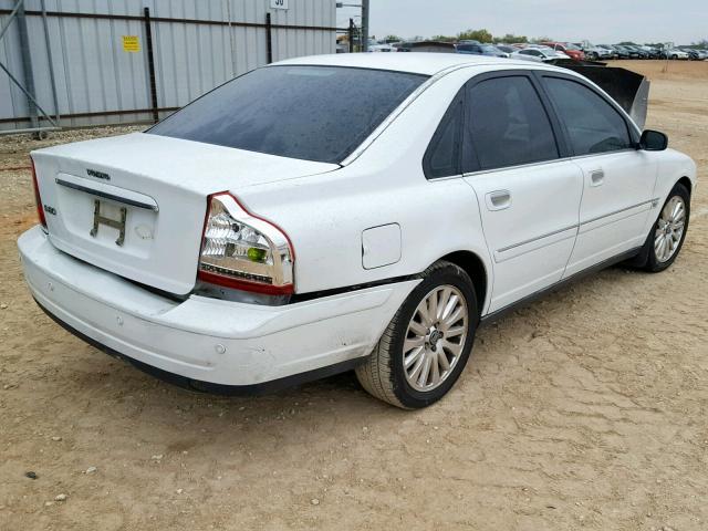 YV1TS592061439494 - 2006 VOLVO S80 2.5T WHITE photo 4