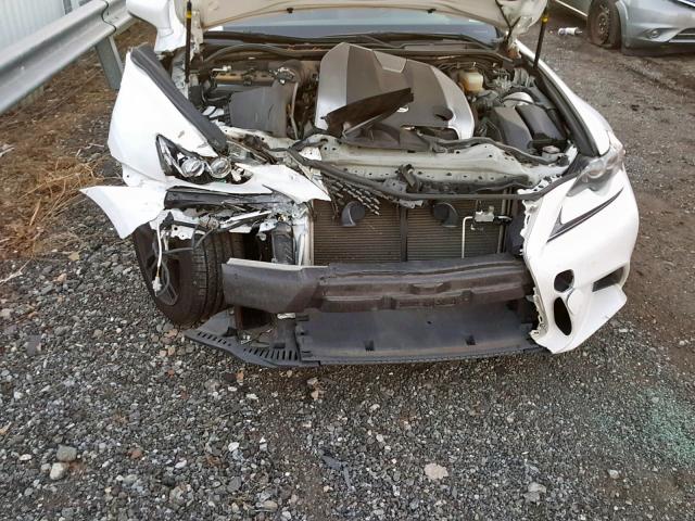 JTHCE1D28F5009068 - 2015 LEXUS IS 350 WHITE photo 9