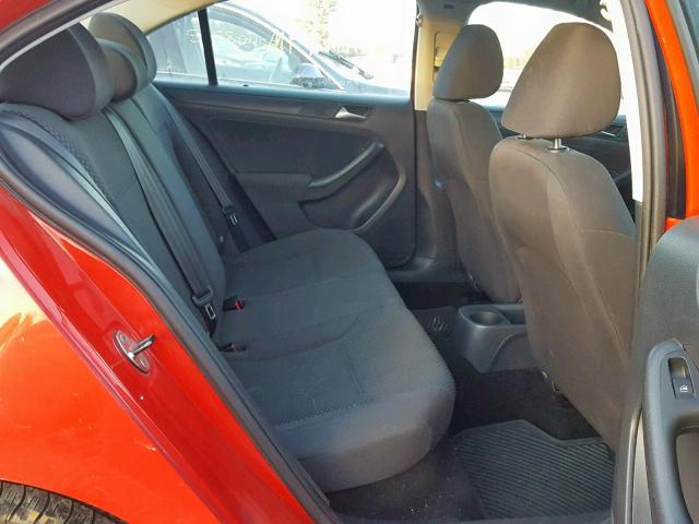 3VW1K7AJ6CM382807 - 2012 VOLKSWAGEN JETTA BASE 红色 照片 6