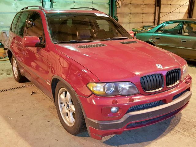 5UXFA93574LE81356 - 2004 BMW X5 4.8IS RED photo 1