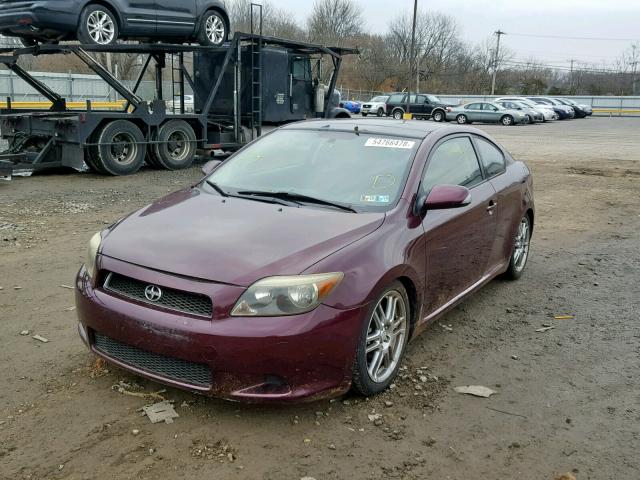 JTKDE177260105085 - 2006 TOYOTA SCION TC Bənövşəyi foto 2