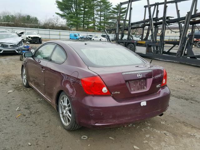 JTKDE177260105085 - 2006 TOYOTA SCION TC Bənövşəyi foto 3