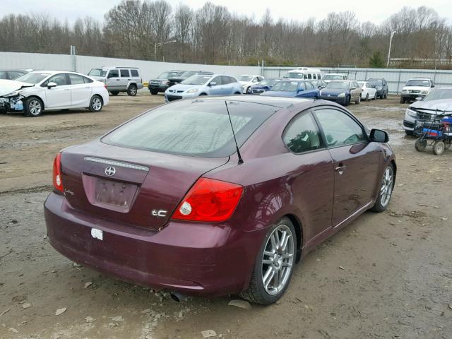 JTKDE177260105085 - 2006 TOYOTA SCION TC Bənövşəyi foto 4