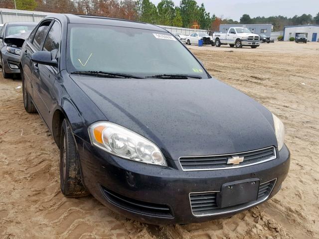 2G1WT58K769157777 - 2006 CHEVROLET IMPALA LT BLACK photo 1