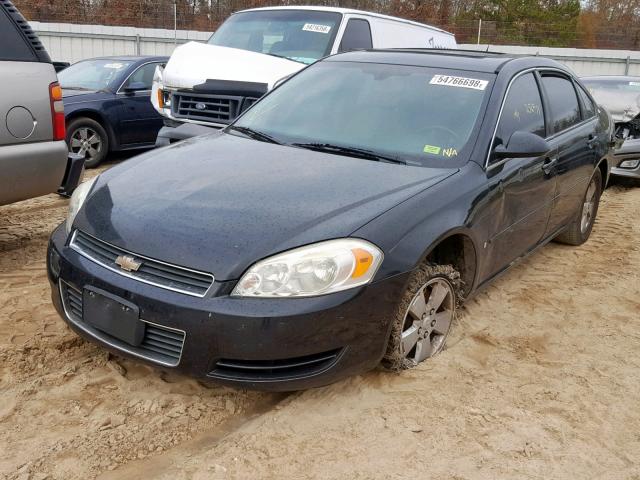 2G1WT58K769157777 - 2006 CHEVROLET IMPALA LT BLACK photo 2