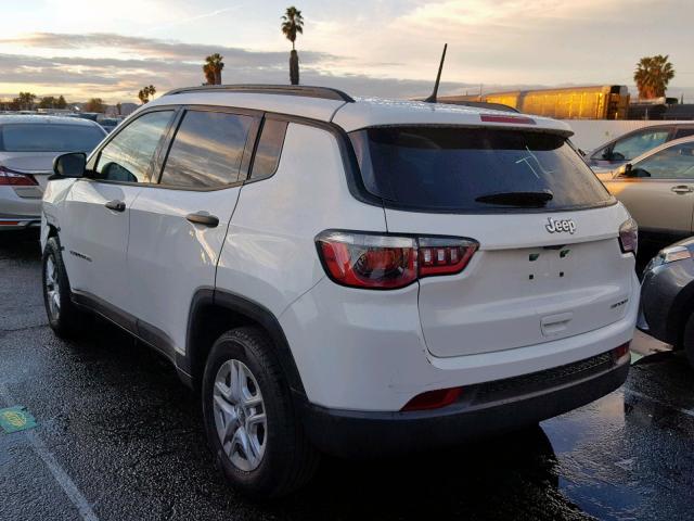 3C4NJCAB7JT240350 - 2018 JEEP COMPASS SP 白色 照片 3