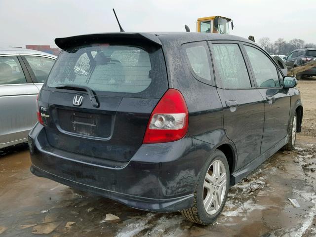 JHMGD386X7S007841 - 2007 HONDA FIT S 黑色 照片 4