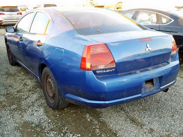 4A3AB26F56E014636 - 2006 MITSUBISHI GALANT DE BLUE photo 3