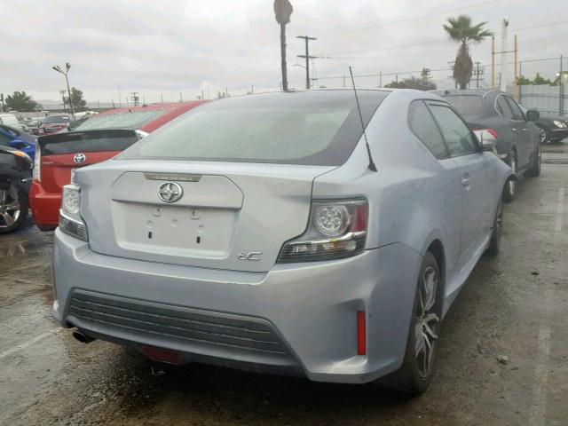 JTKJF5C76E3075339 - 2014 TOYOTA SCION TC 银色 照片 4