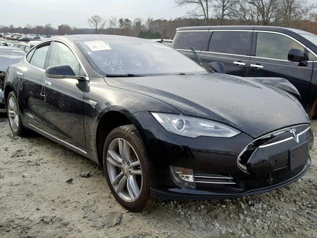 5YJSA1H13EFP36402 - 2014 TESLA MODEL S BLACK photo 1