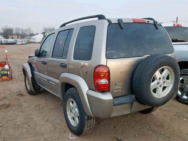 1J4GL58K43W623867 - 2003 JEEP LIBERTY LI TAN photo 3