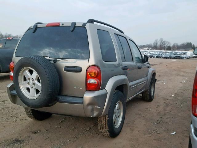 1J4GL58K43W623867 - 2003 JEEP LIBERTY LI TAN photo 4