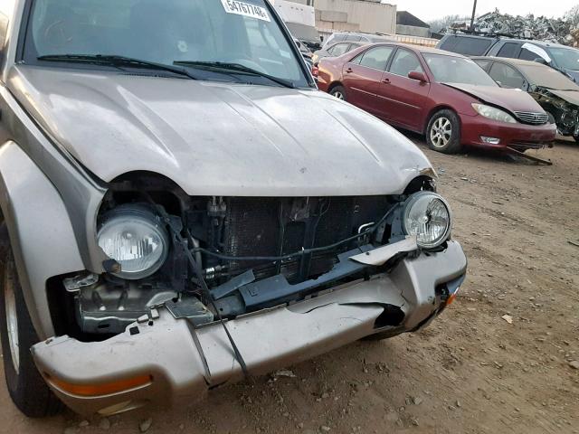 1J4GL58K43W623867 - 2003 JEEP LIBERTY LI TAN photo 9