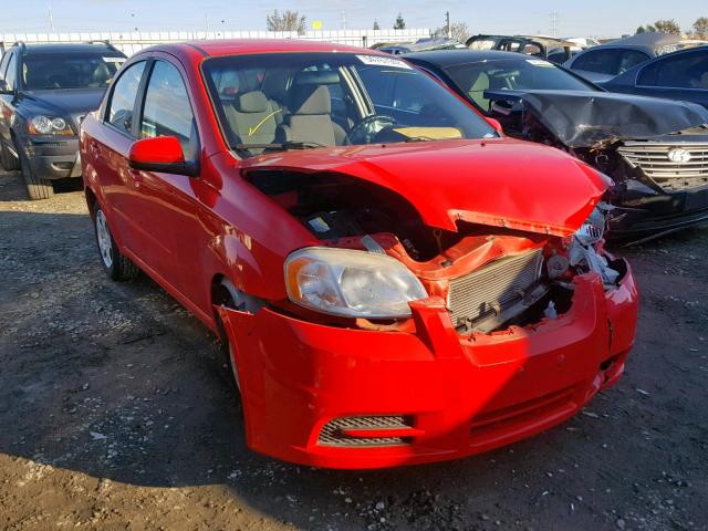 KL1TD5DE3AB130064 - 2010 CHEVROLET AVEO LS RED photo 1