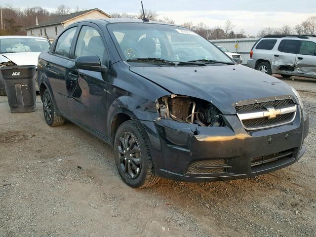 KL1TD5DE5BB190199 - 2011 CHEVROLET AVEO LS BLACK photo 1