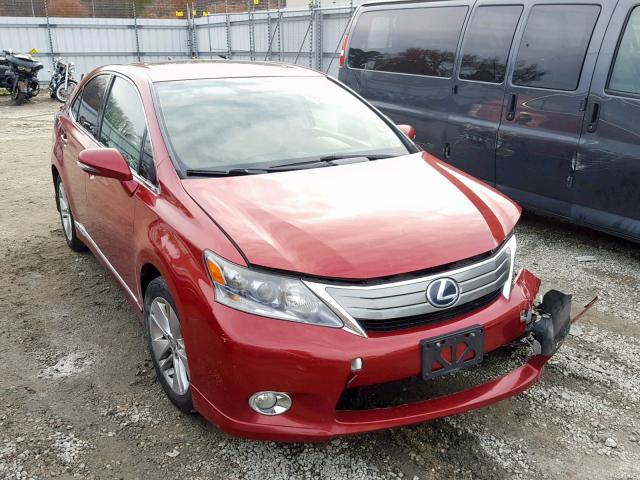 JTHBB1BA4A2028872 - 2010 LEXUS HS 250H RED photo 1