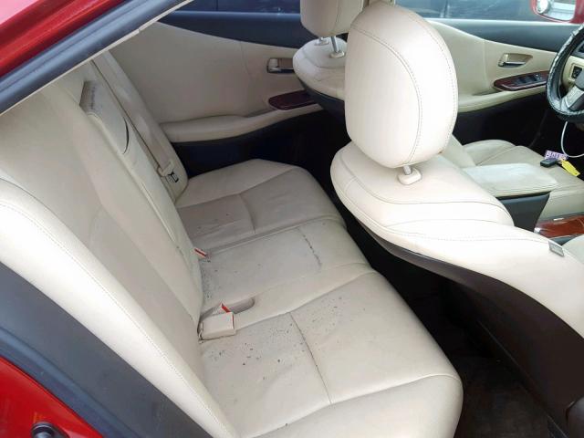 JTHBB1BA4A2028872 - 2010 LEXUS HS 250H RED photo 6