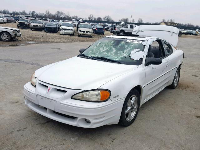 1G2NW12E63C231981 - 2003 PONTIAC GRAND AM G WHITE photo 2