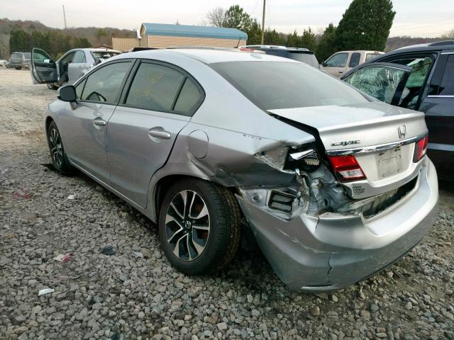 2HGFB2F99DH539600 - 2013 HONDA CIVIC EXL SILVER photo 3