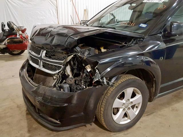 3D4PG1FG0BT519711 - 2011 DODGE JOURNEY MA BLACK photo 9