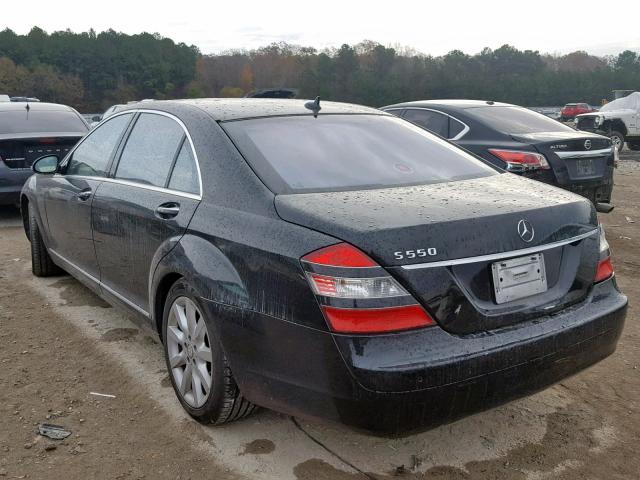 WDDNG71X58A195787 - 2008 MERCEDES-BENZ S 550 BLACK photo 3