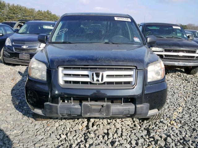 5FNYF28137B030373 - 2007 HONDA PILOT LX BLACK photo 9