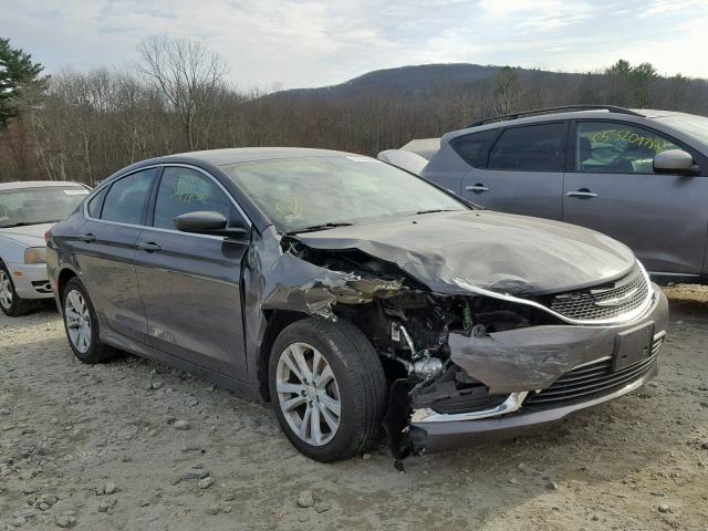 1C3CCCAB0FN654261 - 2015 CHRYSLER 200 LIMITE GRAY photo 1