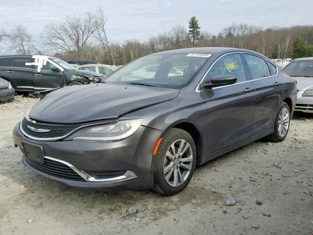 1C3CCCAB0FN654261 - 2015 CHRYSLER 200 LIMITE GRAY photo 2