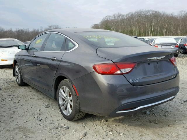 1C3CCCAB0FN654261 - 2015 CHRYSLER 200 LIMITE GRAY photo 3