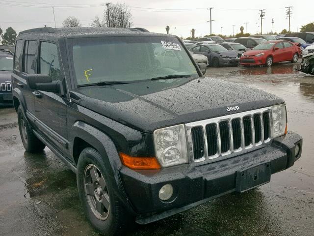 1J8HG48K28C111745 - 2008 JEEP COMMANDER BLACK photo 1