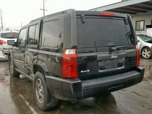 1J8HG48K28C111745 - 2008 JEEP COMMANDER BLACK photo 3