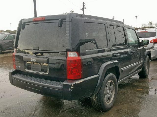1J8HG48K28C111745 - 2008 JEEP COMMANDER BLACK photo 4