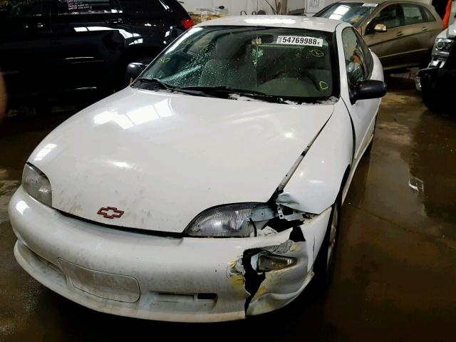 1G1JF12T0X7227697 - 1999 CHEVROLET CAVALIER Z WHITE photo 2