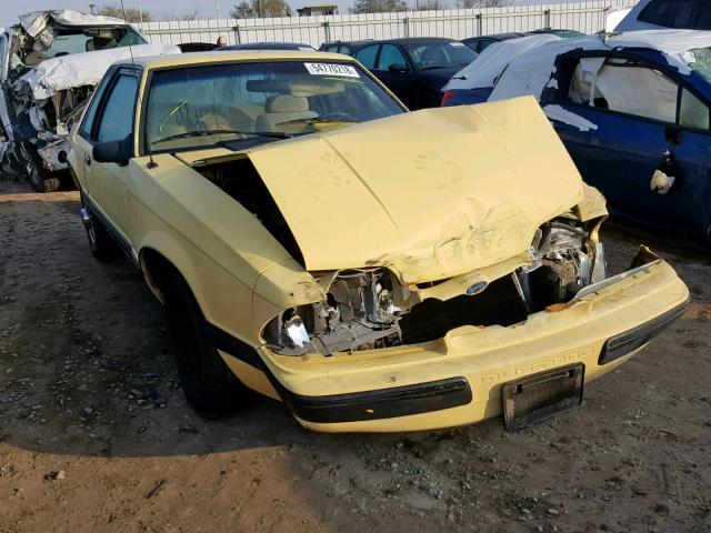 1FABP40A8KF171170 - 1989 FORD MUSTANG LX YELLOW photo 1