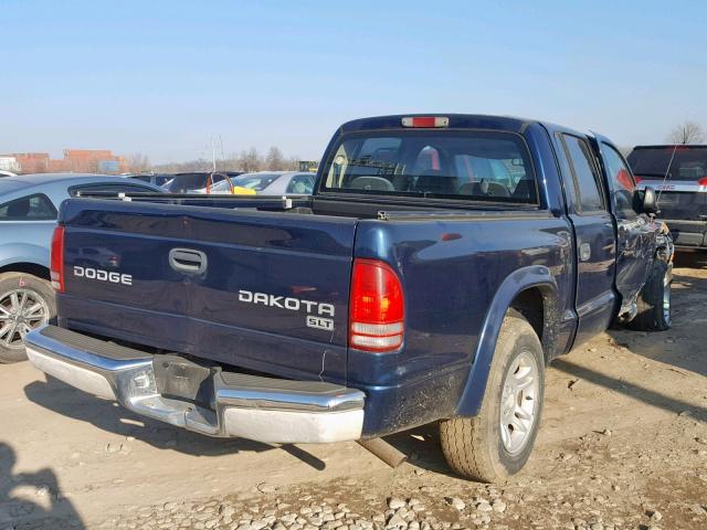 1D7HL48X53S304006 - 2003 DODGE DAKOTA QUA BLACK photo 4