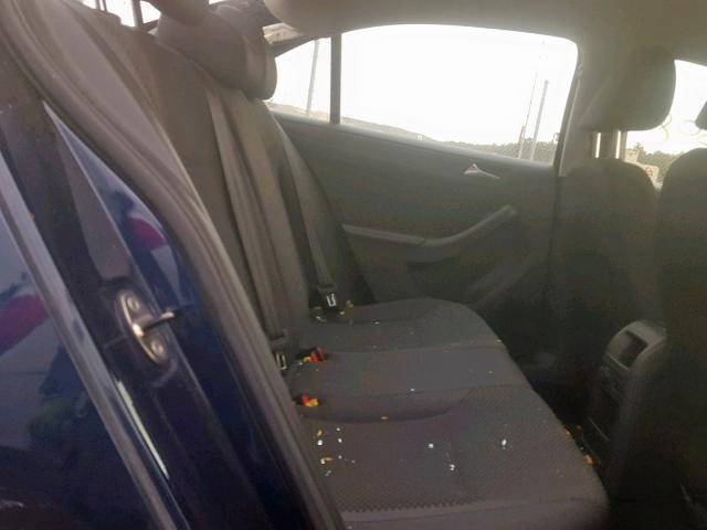 3VW1K7AJ3EM359729 - 2014 VOLKSWAGEN JETTA BASE 蓝色 照片 6