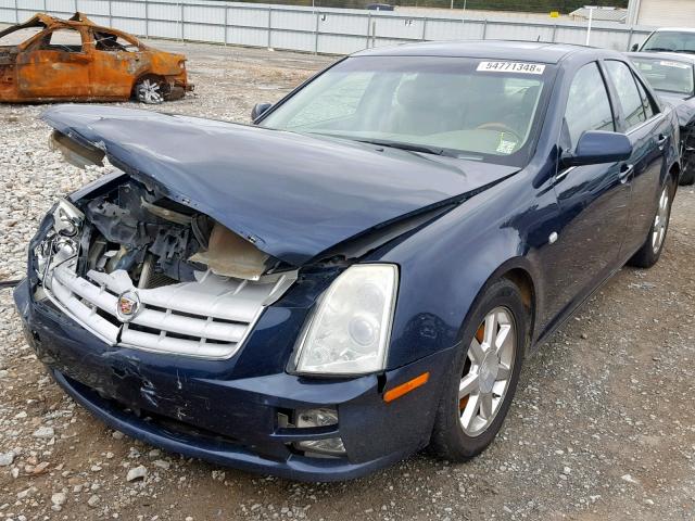 1G6DW677050229116 - 2005 CADILLAC STS BLUE photo 2