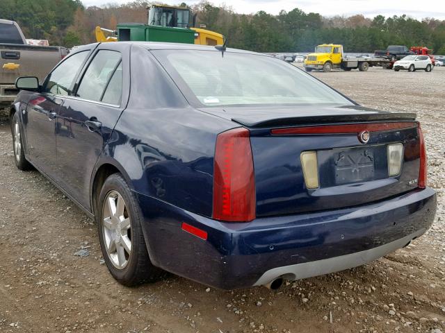 1G6DW677050229116 - 2005 CADILLAC STS BLUE photo 3