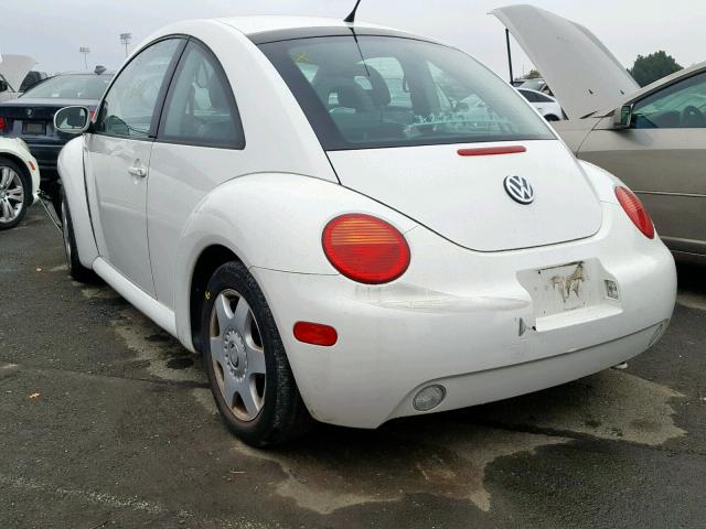 3VWDD21C21M439416 - 2001 VOLKSWAGEN NEW BEETLE WHITE photo 3