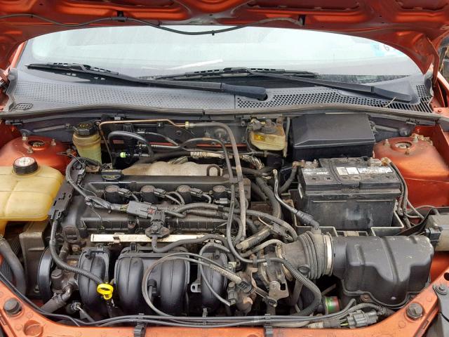 3FAHP31N75R113533 - 2005 FORD FOCUS ZX3 ORANGE photo 7