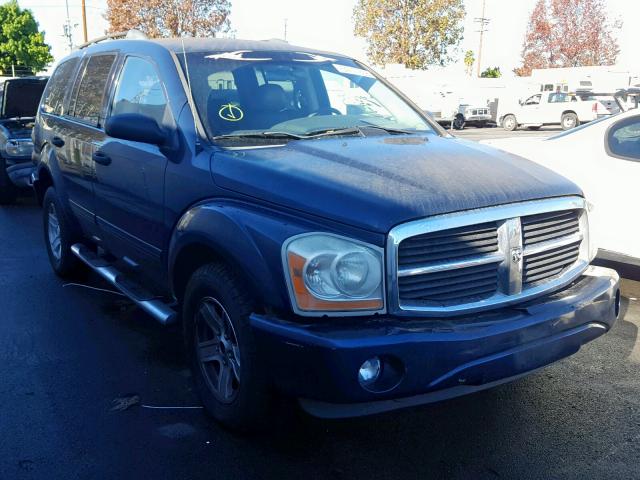 1D4HB48D54F226357 - 2004 DODGE DURANGO SL BLUE photo 1