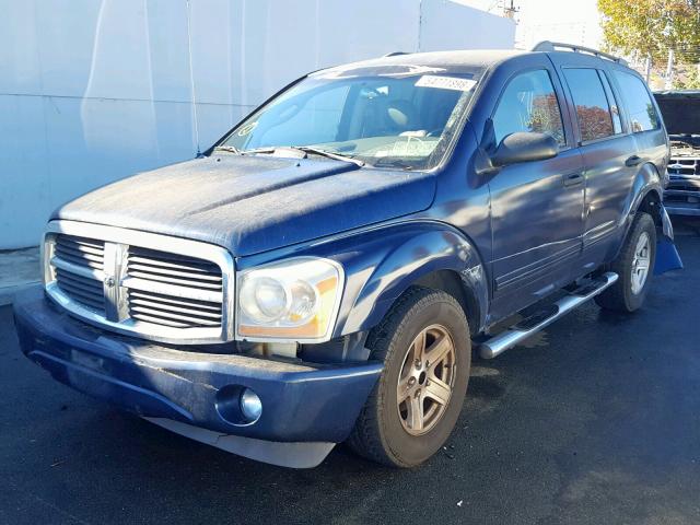 1D4HB48D54F226357 - 2004 DODGE DURANGO SL BLUE photo 2