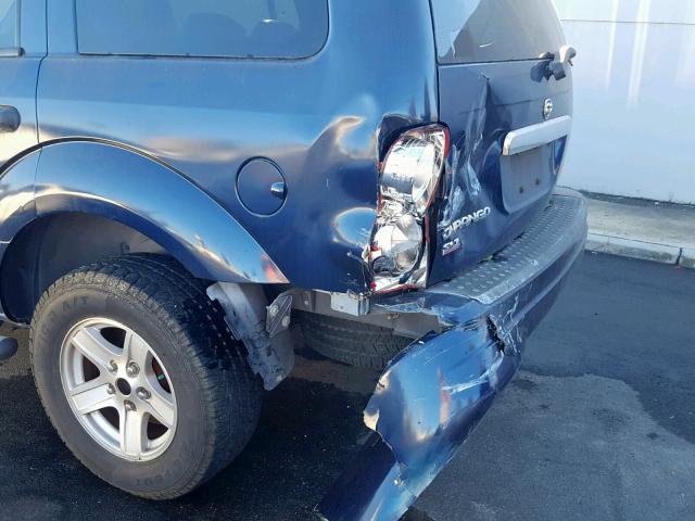 1D4HB48D54F226357 - 2004 DODGE DURANGO SL BLUE photo 9